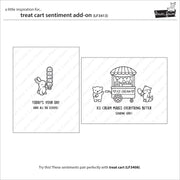 Lawn Fawn - Treat Cart Sentiment Add-on Stamps