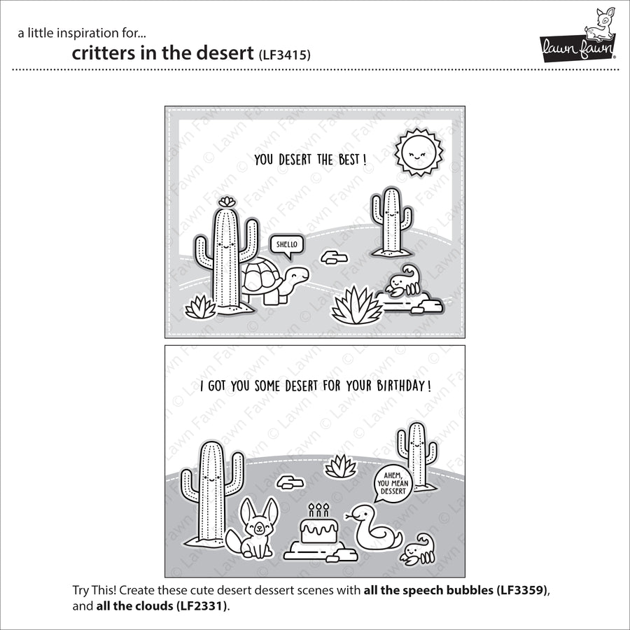 Lawn Fawn - Critters in the Desert Stamps