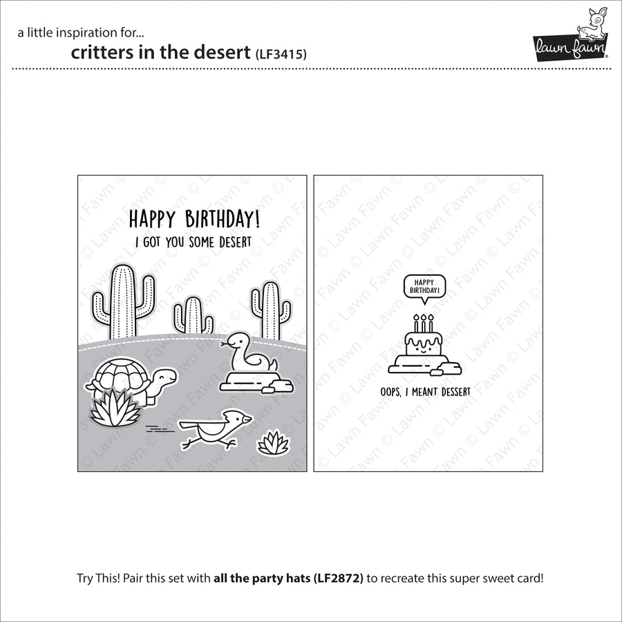 Lawn Fawn - Critters in the Desert Stamps