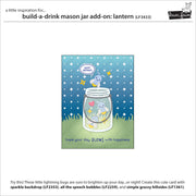 Lawn Fawn - Build-a-drink Mason Jar add-on: Lantern Dies