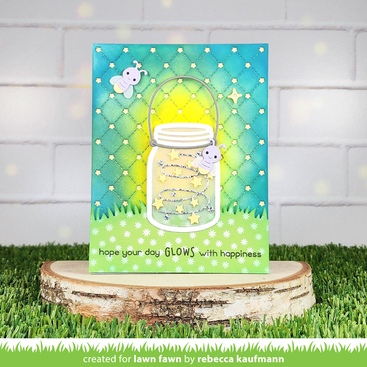 Lawn Fawn - Build-a-drink Mason Jar add-on: Lantern Dies