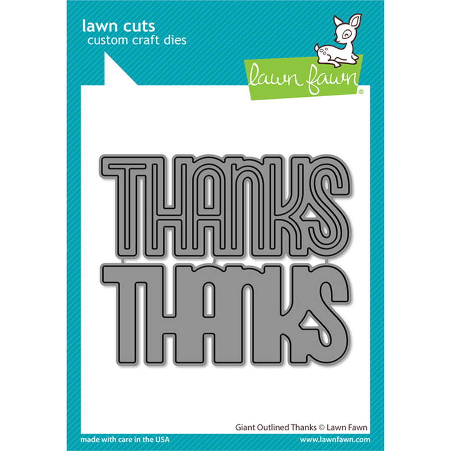 Lawn Fawn - Giant Outlined Thanks Die