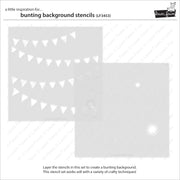 Lawn Fawn - Bunting Background Stencils