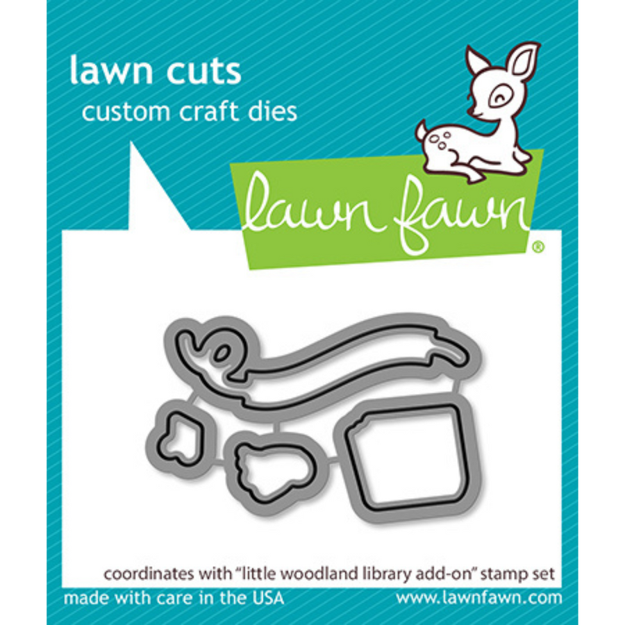 Lawn Fawn - Little Woodland Library Add-on Dies