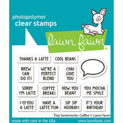 Lawn Fawn - Tiny Sentiments: Coffee Stamps