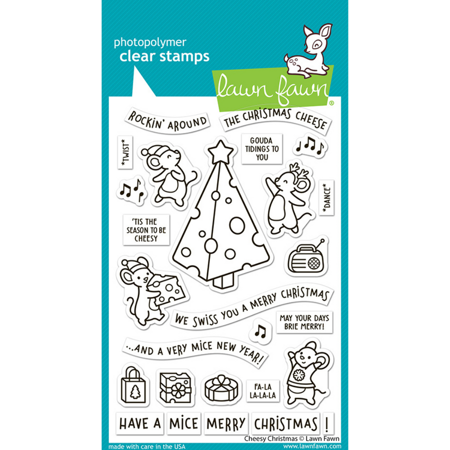 Lawn Fawn - Cheesy Christmas Stamps