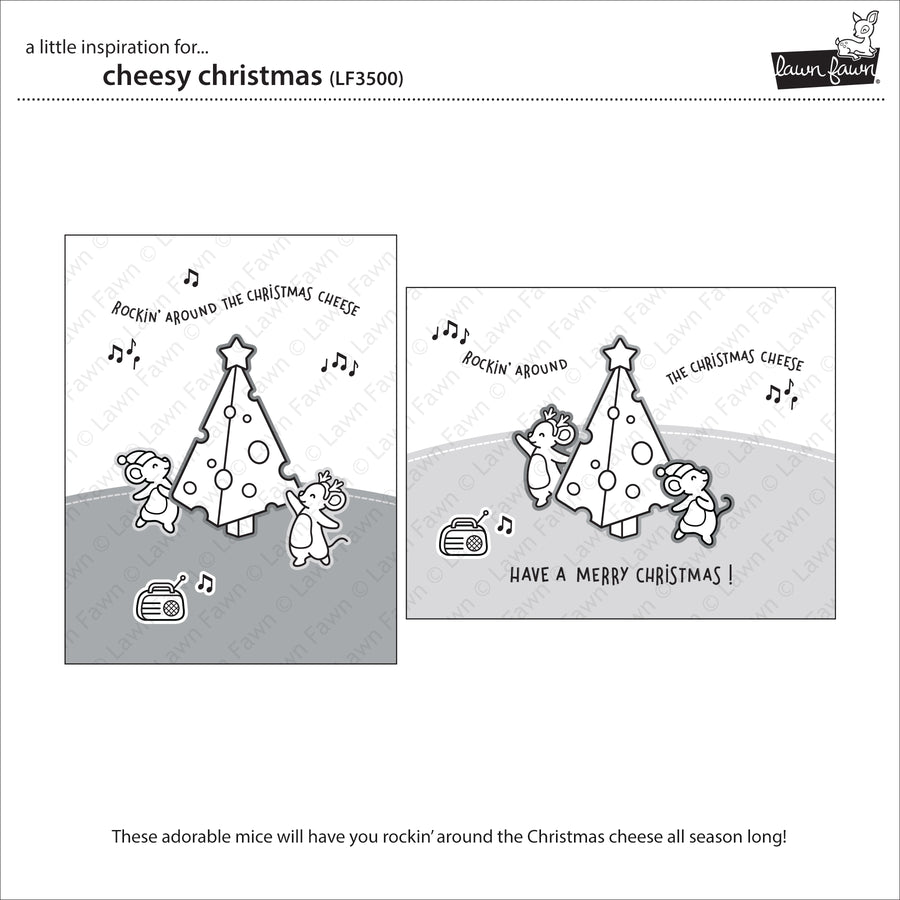 Lawn Fawn - Cheesy Christmas Stamps