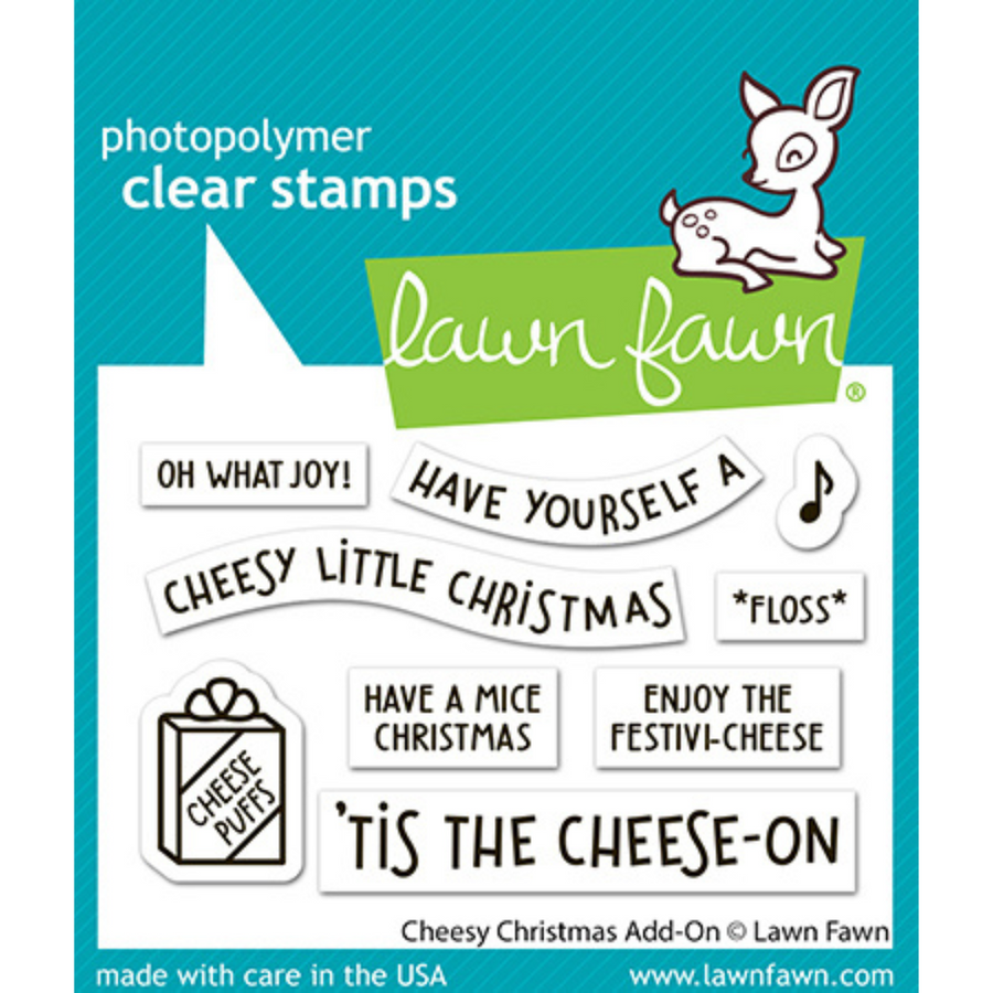 Lawn Fawn - Cheesy Christmas Add-on Stamps