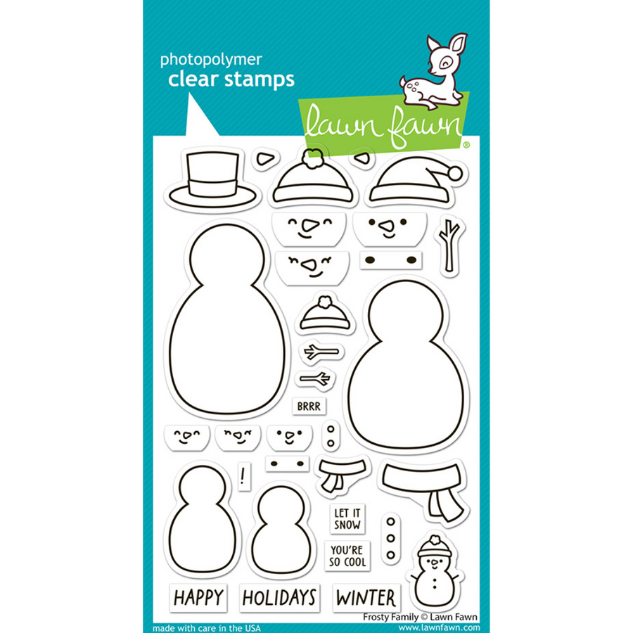 Lawn Fawn - Frosty Family Stamps