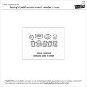 Lawn Fawn - Henry's Build-A-Sentiment: Winter Stamps