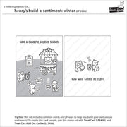 Lawn Fawn - Henry's Build-A-Sentiment: Winter Stamps