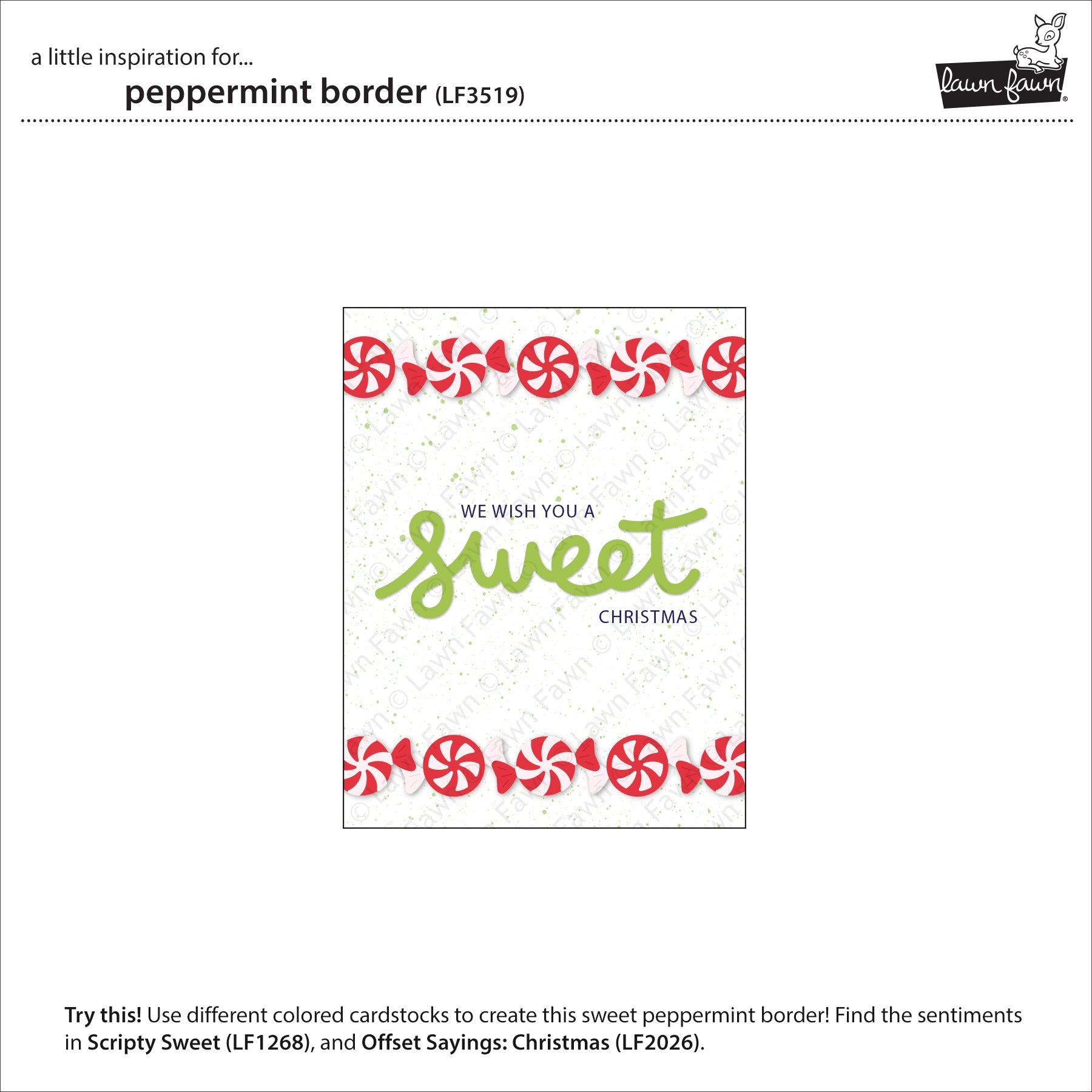 Lawn Fawn - Peppermint Border Dies