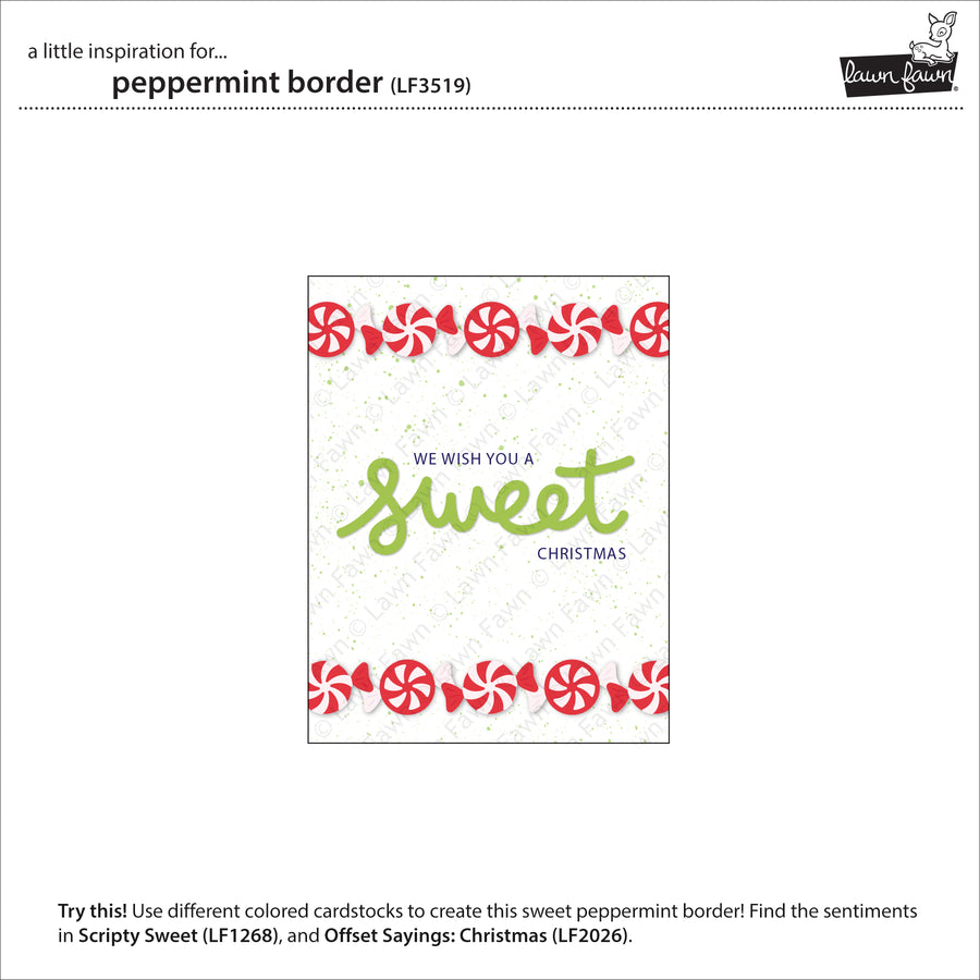 Lawn Fawn - Peppermint Border Dies