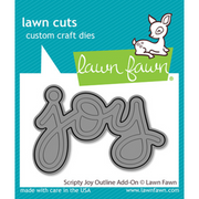 Lawn Fawn - Scripty Joy Outline Add-on Dies