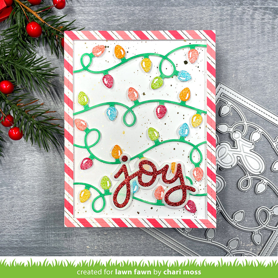 Lawn Fawn - Scripty Joy Outline Add-on Dies