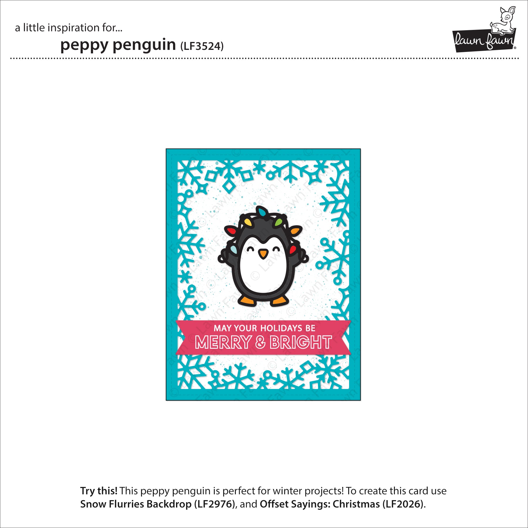 Lawn Fawn - Peppy Penguin Dies