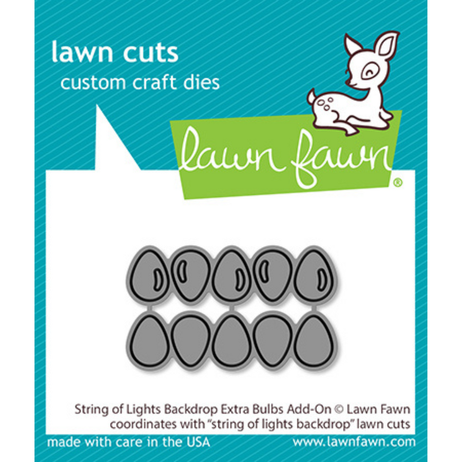 Lawn Fawn - String of Lights Backdrop Extra Bulbs Add-on Dies