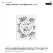 Lawn Fawn - Foiled Sentiments: Happy New Year Hot Foil Plate