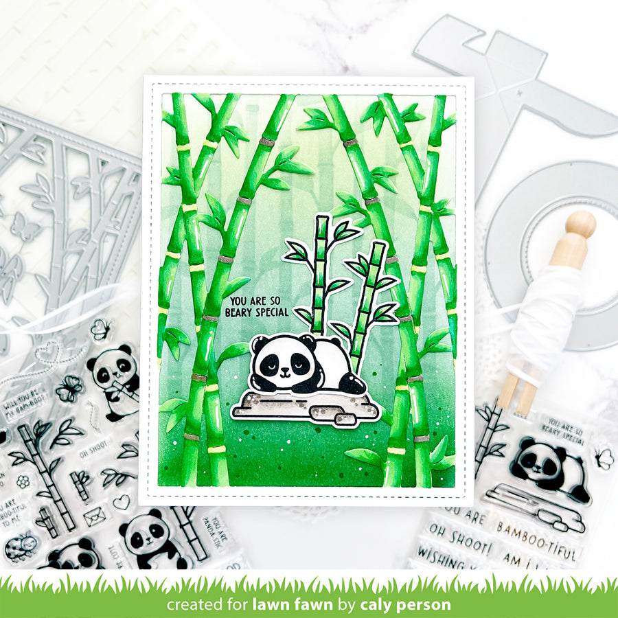 Lawn Fawn - I Heart Pandas Add-on Stamps