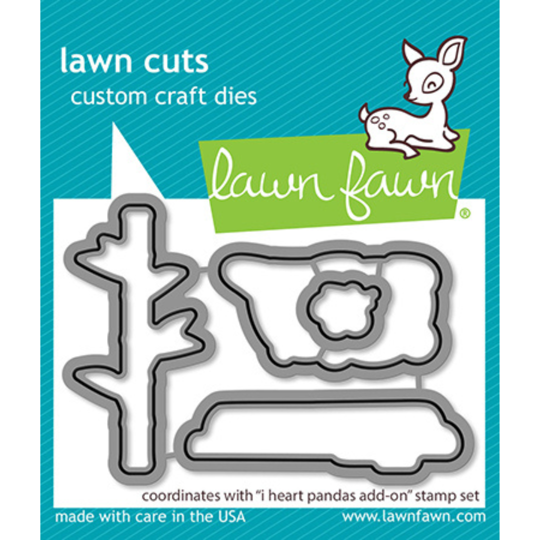 Lawn Fawn - I Heart Pandas Add-on Dies