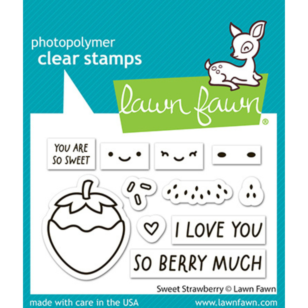 Lawn Fawn - Sweet Strawberry Stamps