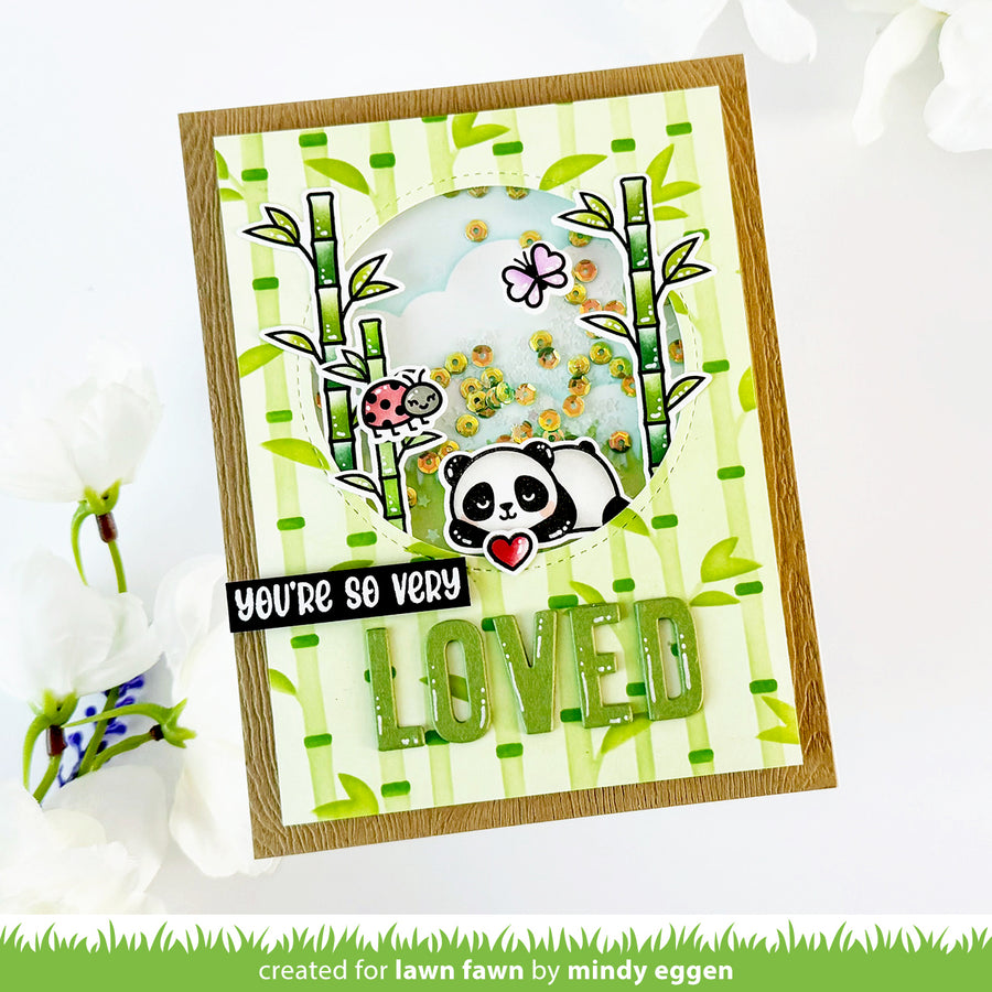 Lawn Fawn - Henry's Build-a-Sentiment: Love Stamps