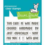 Lawn Fawn - Henry's Build-a-Sentiment: Made for You Stamps