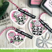 Lawn Fawn - Stitched Happy Heart Geo Frame Add-on Dies