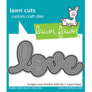 Lawn Fawn - Scripty Love Outline Add-on Die