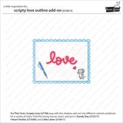 Lawn Fawn - Scripty Love Outline Add-on Die