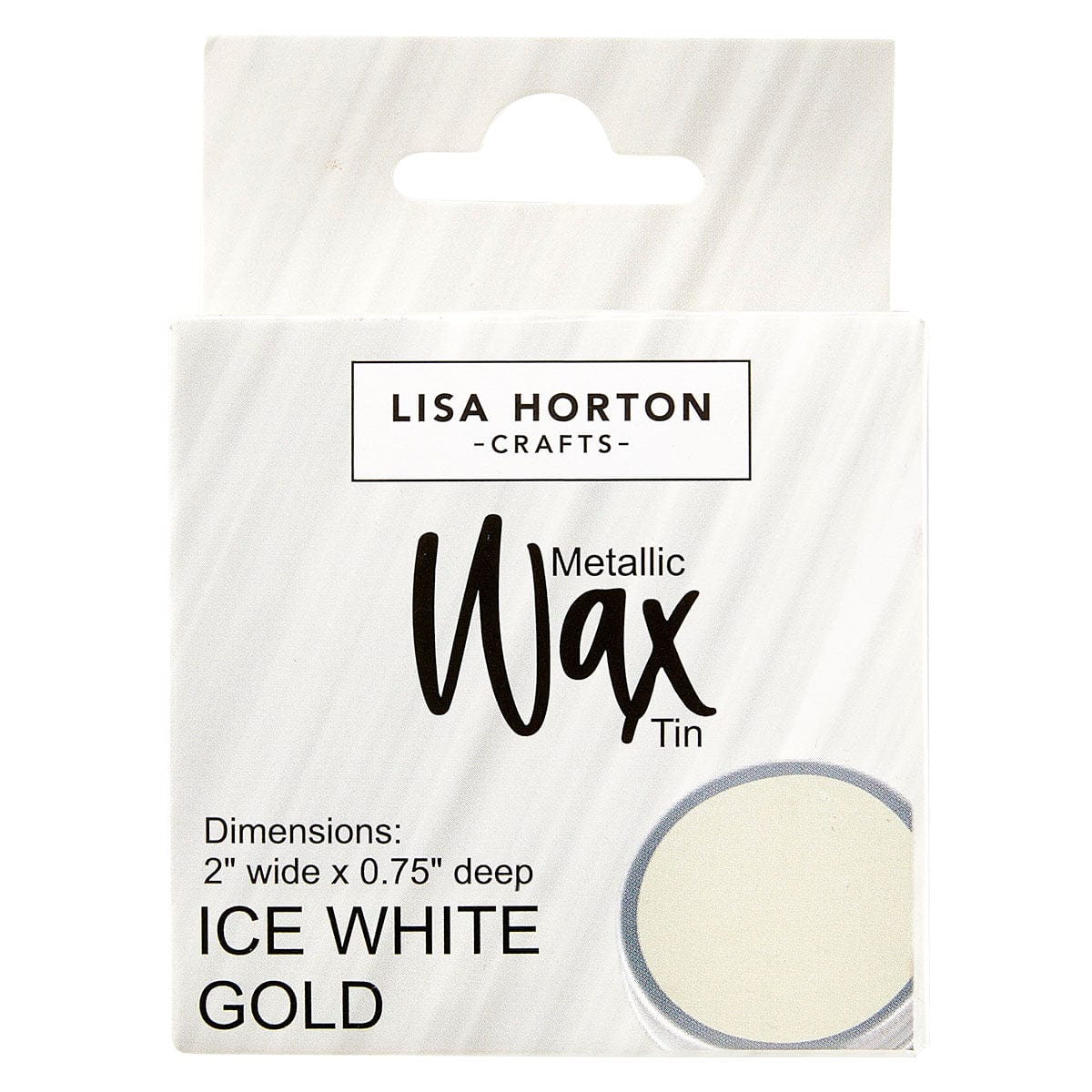 Lisa Horton Crafts Water Based Wax Tin - Ice White Gold #2