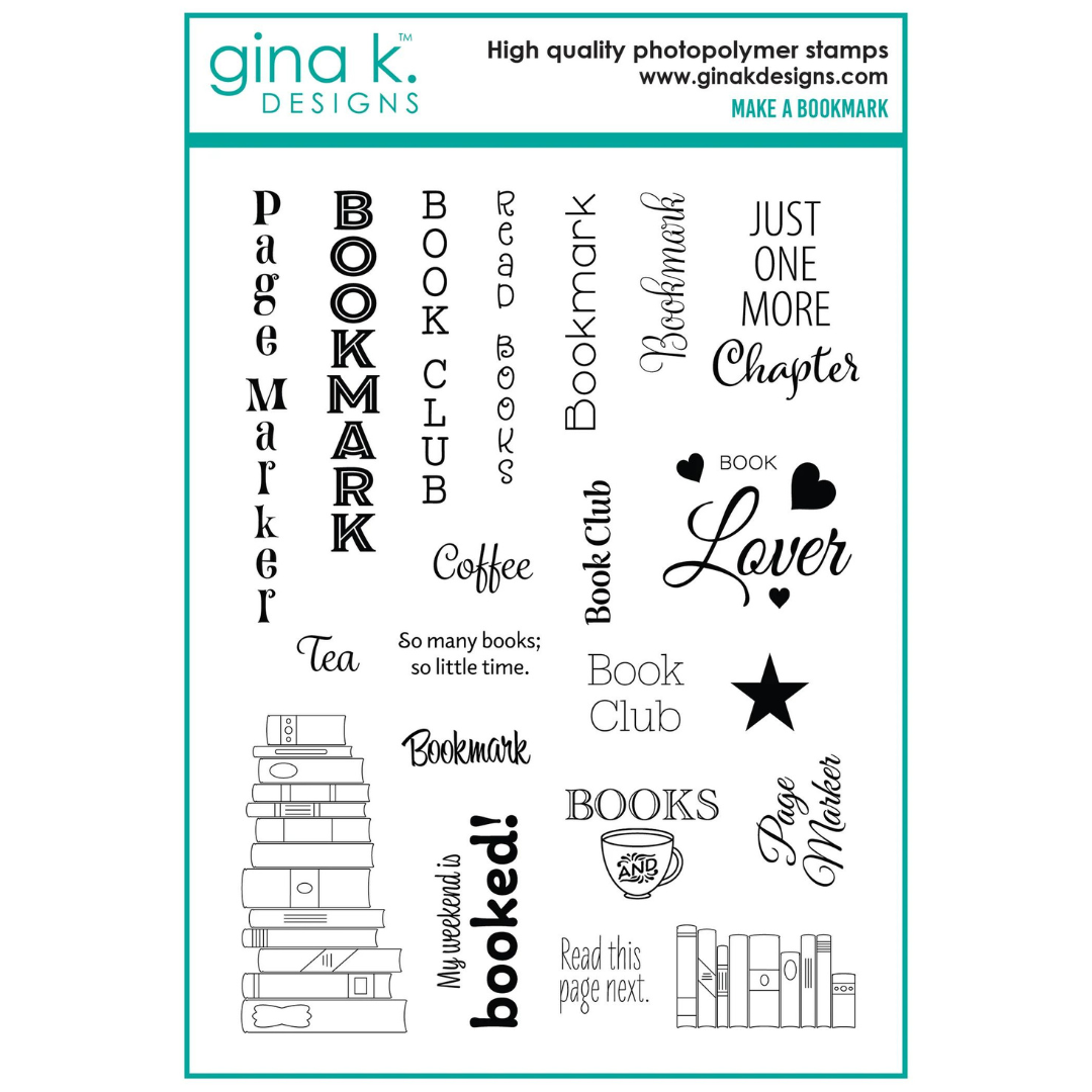 Gina K Designs Make a Bookmark Stamps