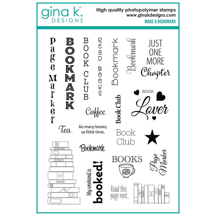 Gina K Designs Make a Bookmark Stamps