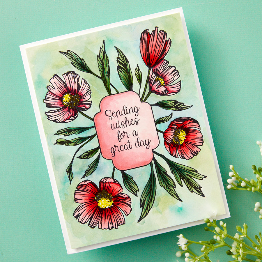 Spellbinders -  BetterPress Society March (Anemone Frame Press Plate & Die Set)