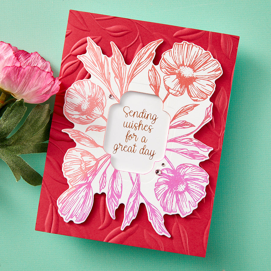 Spellbinders -  BetterPress Society March (Anemone Frame Press Plate & Die Set)