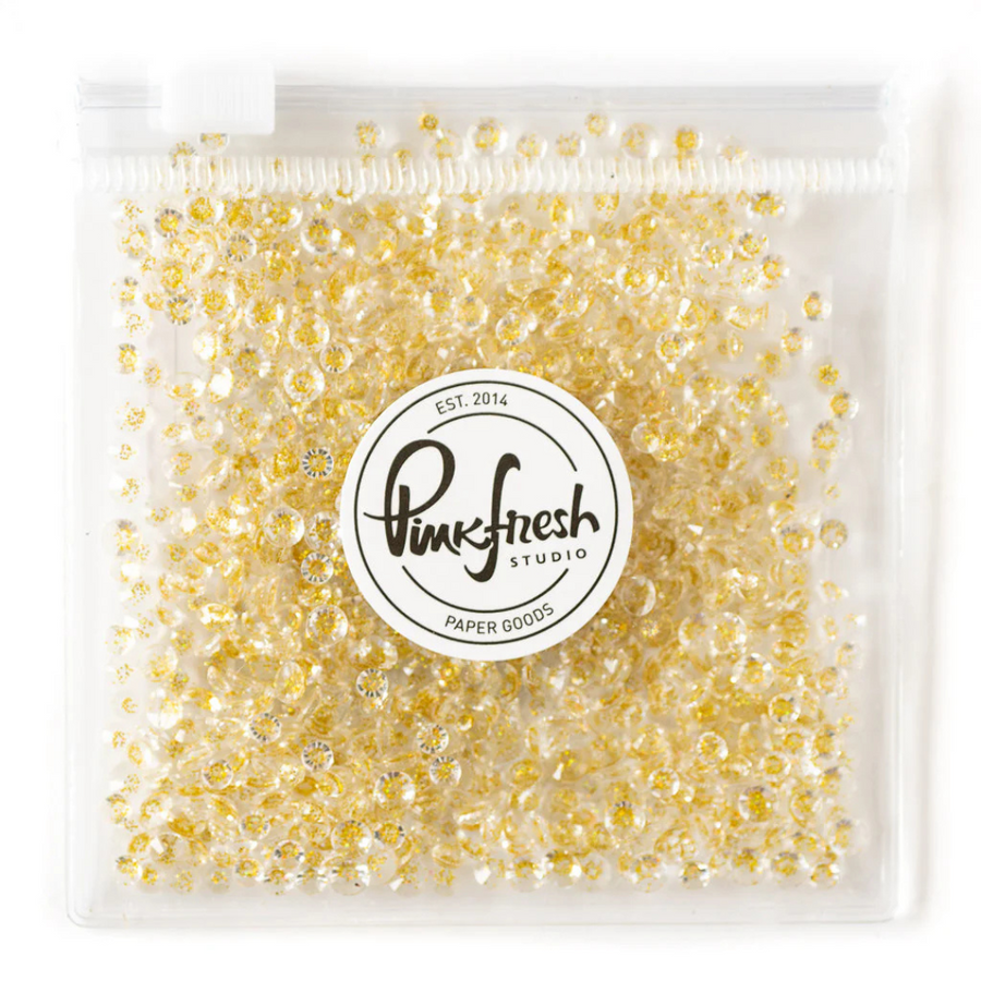 Pinkfresh Studio - Gems: Clear with Gold Dust