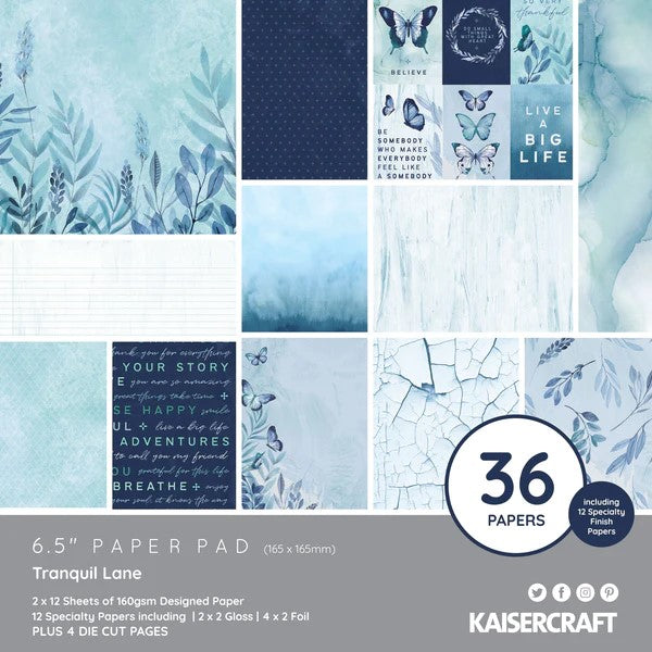 Kaisercraft - Tranquil Lane 6.5 inch Paper Pad