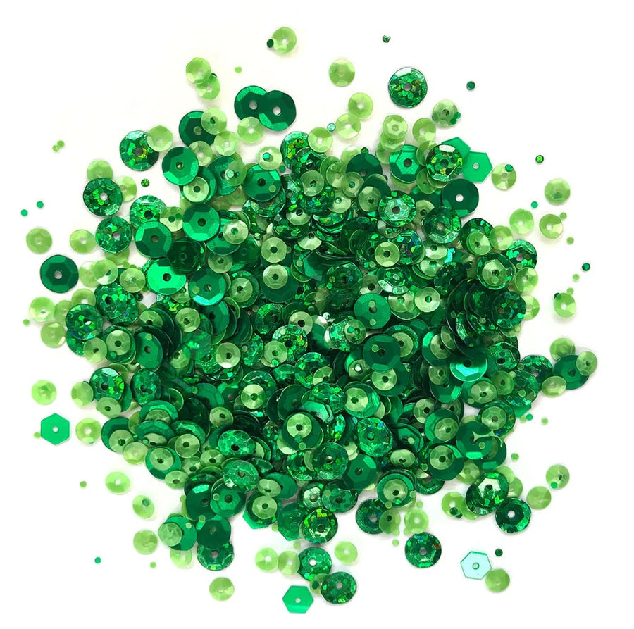 Buttons Galore & More - Emerald Sequins (28 Lilac Lane)