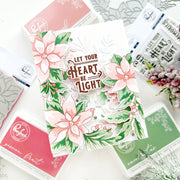 Pinkfresh Studio - Poinsettia Frame Stencil