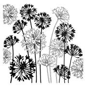 Spellbinders - Stampendous Agapanthus Cling Rubber Stamp Set from the Beautiful Backgrounds Collection