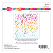 Spellbinders - Stampendous Streamers Cling Rubber Stamp Set from the Beautiful Backgrounds Collection