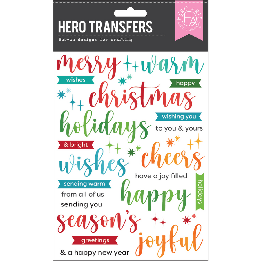 Hero Arts - Joyful Christmas Messages Hero Transfers