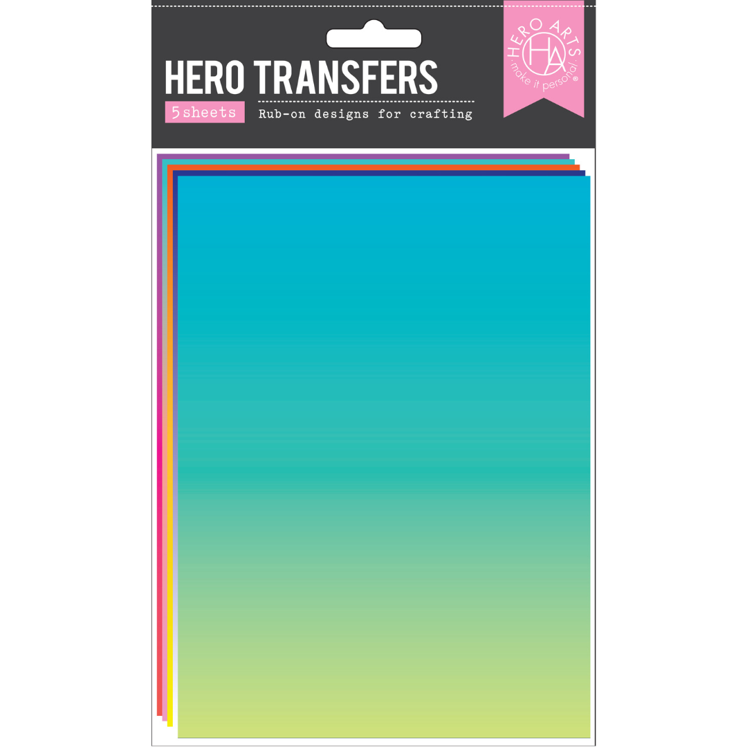 Hero Arts - Floral Rainbow Hero Transfers