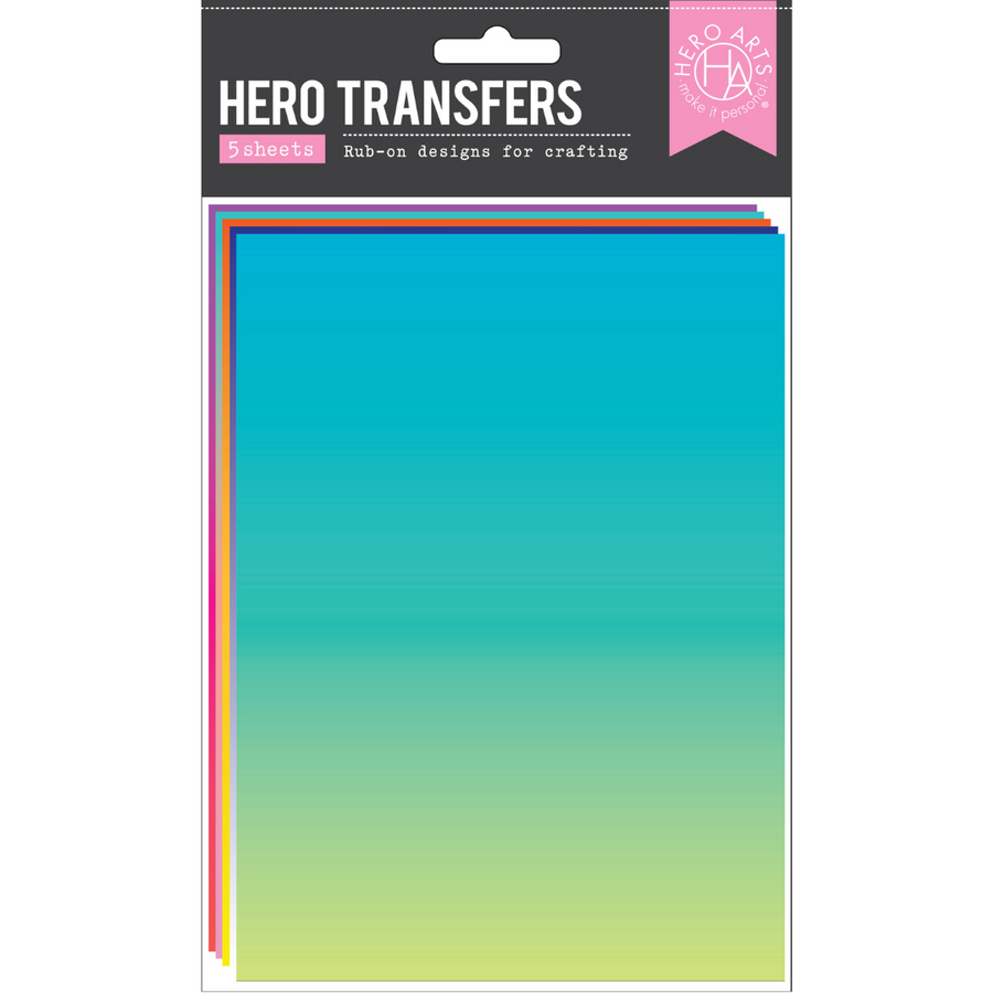 Hero Arts - Floral Rainbow Hero Transfers