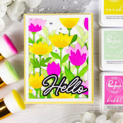 Pinkfresh Studio - Floral Field Stencils