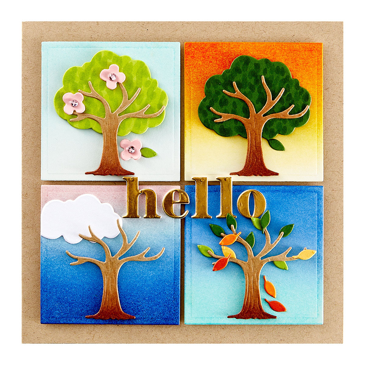 Spellbinders - Flowering Tree Etched Dies from the Out and About Collection