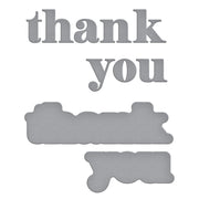 Spellbinders - Thank You Etched Dies from the Out and About Collection