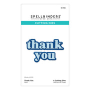 Spellbinders Thank You Etched Dies from the Out and About Collection