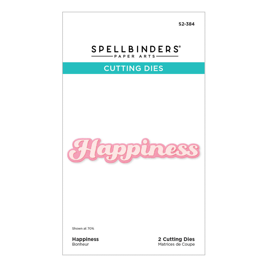 Spellbinders Happiness Etched Dies from the Storytelling by Spellbinders Collection