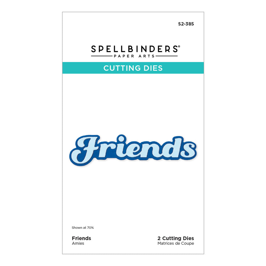 Spellbinders Friends Etched Dies from the Storytelling by Spellbinders Collection